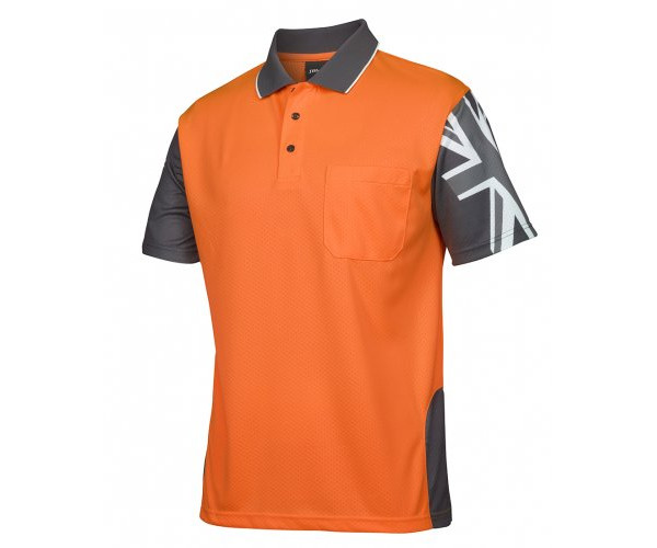 HI VIS Southern Cross Short Sleeve Polo