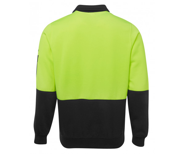 JBs HI VIS Fleecy Sweat with Half Zip JBs HI VIS Fleecy Sweat with Half Zip