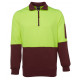 JBs HI VIS Fleecy Sweat with Half Zip JBs HI VIS Fleecy Sweat with Half Zip