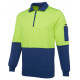 JBs HI VIS Fleecy Sweat with Half Zip JBs HI VIS Fleecy Sweat with Half Zip