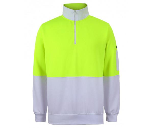 JBs HI VIS Fleecy Sweat with Half Zip JBs HI VIS Fleecy Sweat with Half Zip