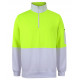 JBs HI VIS Fleecy Sweat with Half Zip JBs HI VIS Fleecy Sweat with Half Zip