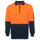 JBs HI VIS Fleecy Sweat with Half Zip JBs HI VIS Fleecy Sweat with Half Zip