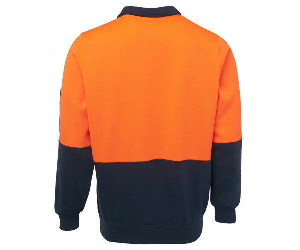 JBs HI VIS Fleecy Sweat with Half Zip JBs HI VIS Fleecy Sweat with Half Zip