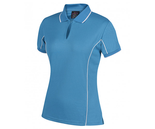 Ladies Polo Shirt With Piping