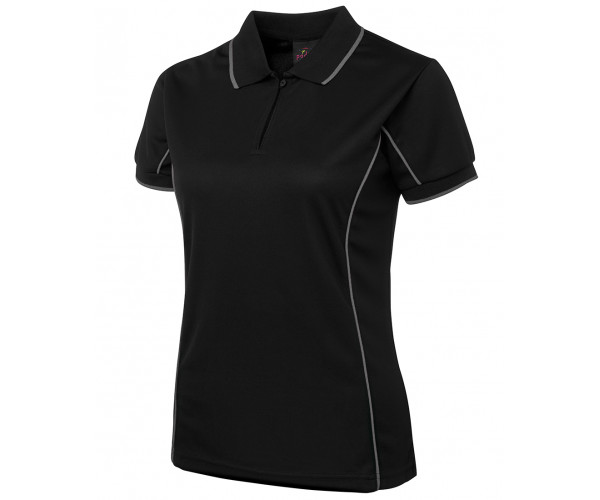 Ladies Polo Shirt With Piping