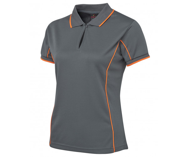 Ladies Polo Shirt With Piping Ladies Polo Shirt With Piping
