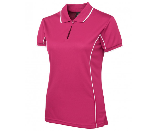 Ladies Polo Shirt With Piping Ladies Polo Shirt With Piping