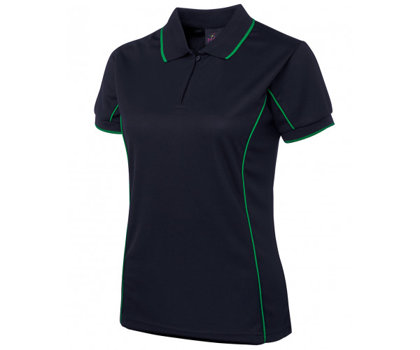 Ladies Polo Shirt With Piping Ladies Polo Shirt With Piping