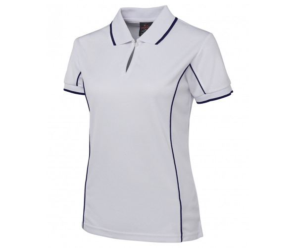 Ladies Polo Shirt With Piping Ladies Polo Shirt With Piping