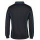 Long Sleeve Polo Shirt With Piping Long Sleeve Polo Shirt With Piping