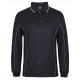 Long Sleeve Polo Shirt With Piping Long Sleeve Polo Shirt With Piping