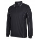 Long Sleeve Polo Shirt With Piping Long Sleeve Polo Shirt With Piping