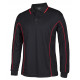 Long Sleeve Polo Shirt With Piping Long Sleeve Polo Shirt With Piping
