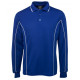 Long Sleeve Polo Shirt With Piping Long Sleeve Polo Shirt With Piping