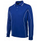 Long Sleeve Polo Shirt With Piping Long Sleeve Polo Shirt With Piping