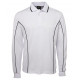Long Sleeve Polo Shirt With Piping Long Sleeve Polo Shirt With Piping