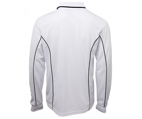 Long Sleeve Polo Shirt With Piping Long Sleeve Polo Shirt With Piping