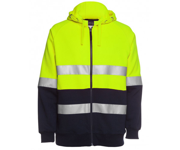 HI VIS Zip Hoodie with Refelctive Tape HI VIS Zip Hoodie with Refelctive Tape