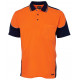 HI VIS Polo Shirt Coloured Sleeves