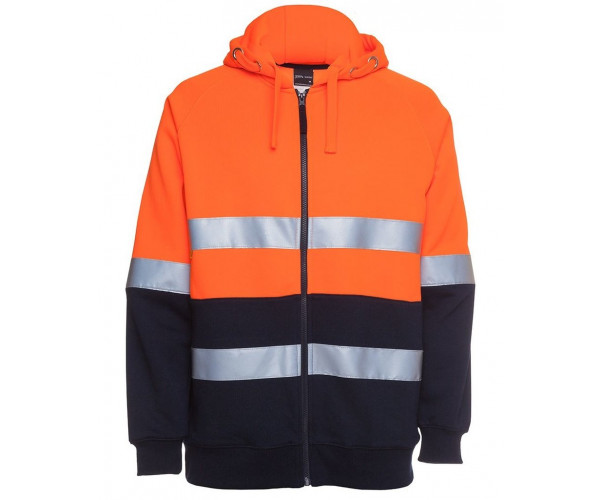HI VIS Zip Hoodie with Refelctive Tape HI VIS Zip Hoodie with Refelctive Tape