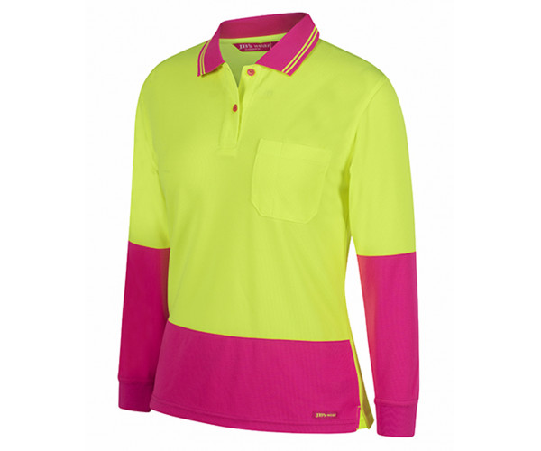 LADIES HI VIS L/S COMFORT POLO LADIES HI VIS L/S COMFORT POLO