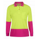 LADIES HI VIS L/S COMFORT POLO LADIES HI VIS L/S COMFORT POLO