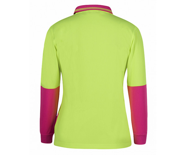LADIES HI VIS L/S COMFORT POLO LADIES HI VIS L/S COMFORT POLO
