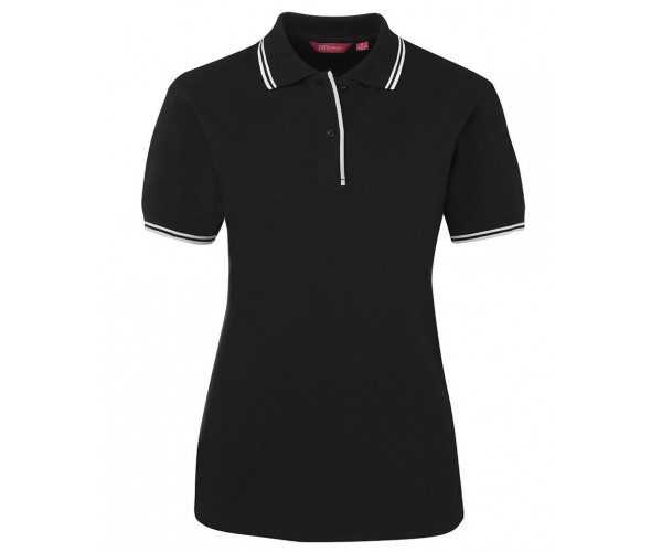 Ladies Polo Shirt With Pin Stripe Ladies Polo Shirt With Pin Stripe