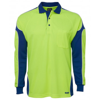 Hi Vis L/S Arm Panel Polo