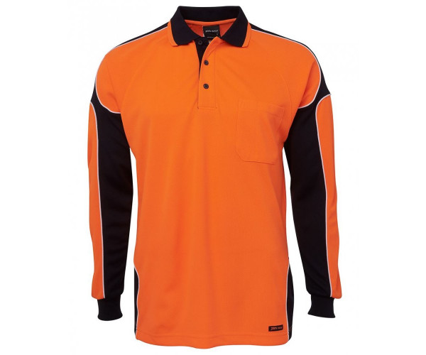 HI VIS L/S Arm Panel Polo