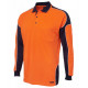 HI VIS L/S Arm Panel Polo