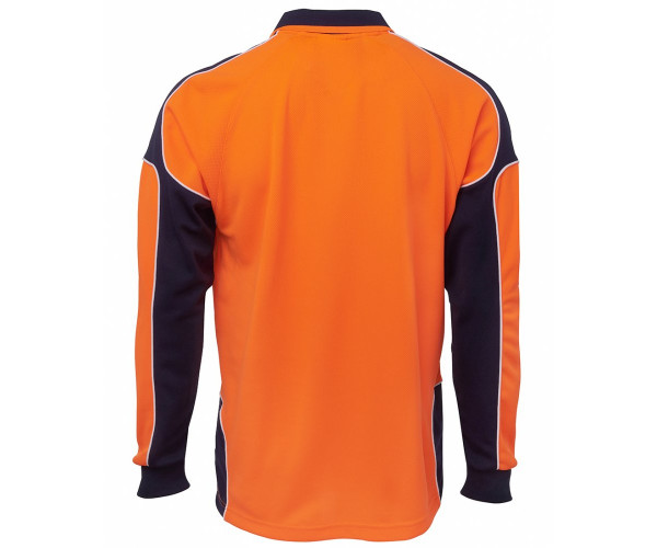HI VIS L/S Arm Panel Polo