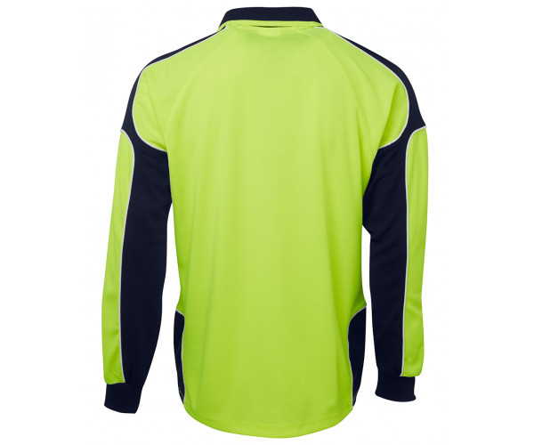 HI VIS L/S Arm Panel Polo