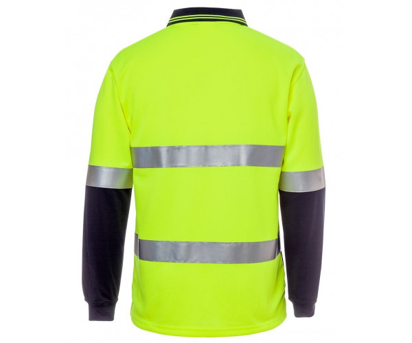 HI VIS L/S (D+N) Cotton Back Polo