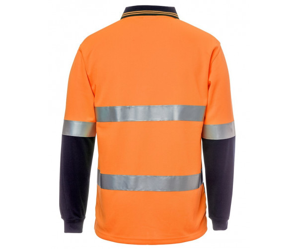 HI VIS L/S (D+N) Cotton Back Polo
