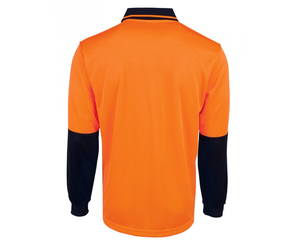 HI VIS L/S JACQUARD POLO