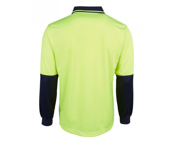 HI VIS L/S JACQUARD POLO