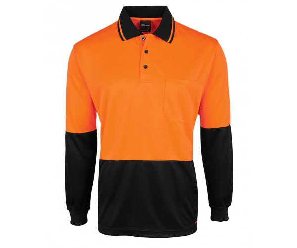 HI VIS L/S JACQUARD POLO