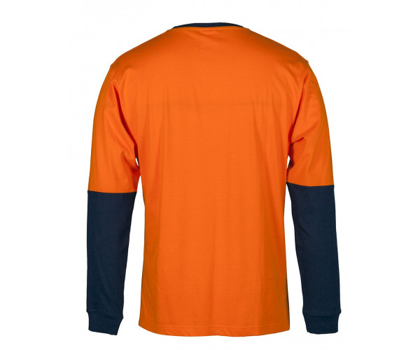 HI VIS Long Sleeve Crew Neck Cotton T-Shirt HI VIS Long Sleeve Crew Neck Cotton T-Shirt