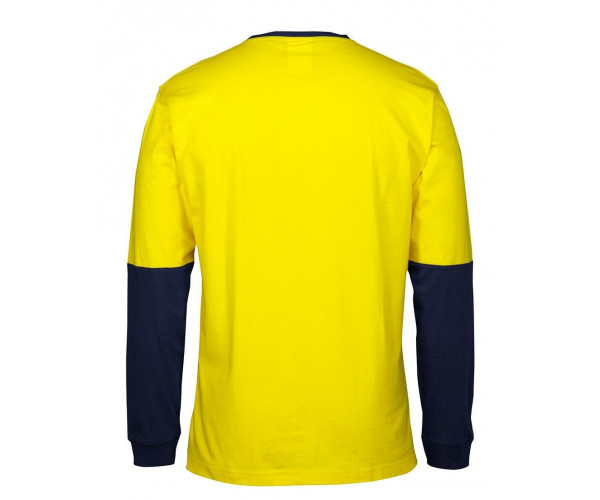 HI VIS Long Sleeve Crew Neck Cotton T-Shirt HI VIS Long Sleeve Crew Neck Cotton T-Shirt