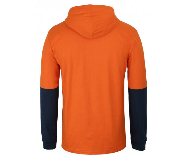 Hi Vis Long Sleeve Hooded Cotton T-Shirt Hi Vis Long Sleeve Hooded Cotton T-Shirt