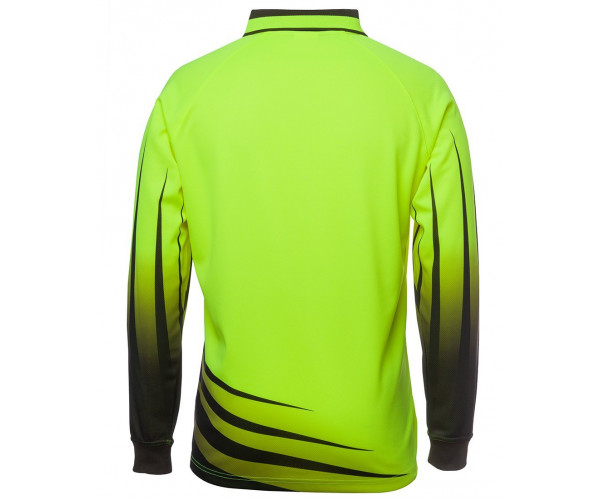 HI VIS Long Sleeve Sublimated Rippa Polo