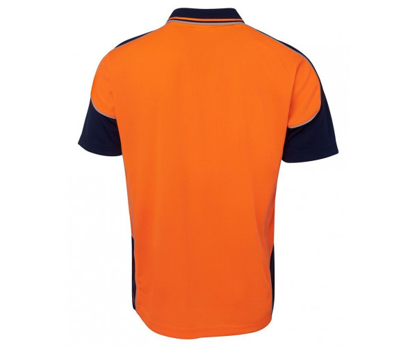 HI VIS Polo Shirt Coloured Sleeves