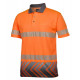 HI VIS S/S ARROW SUB POLO WITH SEGMENTED TAPE