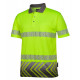 HI VIS S/S ARROW SUB POLO WITH SEGMENTED TAPE