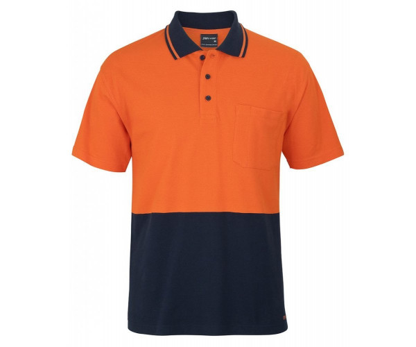HI VIS S/S COTTON PIQUE TRAD POLO