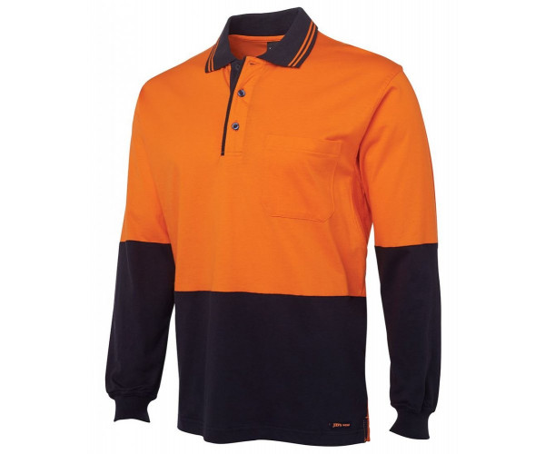 HI VIS S/S COTTON POLO LONG SLEEVES