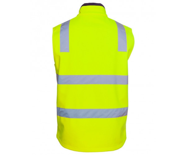 HI VIS Soft Shell Vest With Railway Reflective Tape HI VIS Soft Shell Vest With Railway Reflective Tape