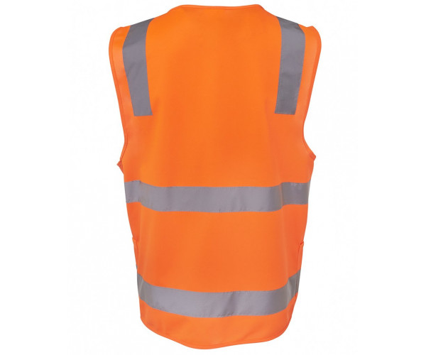 HI VIS Zipper Safety Vest With Reflective Tape HI VIS Zipper Safety Vest With Reflective Tape
